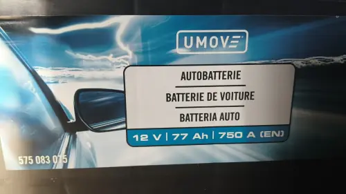 Immagine 1 da offerta 'Batteria auto, 12V / 77 Ah /...'
